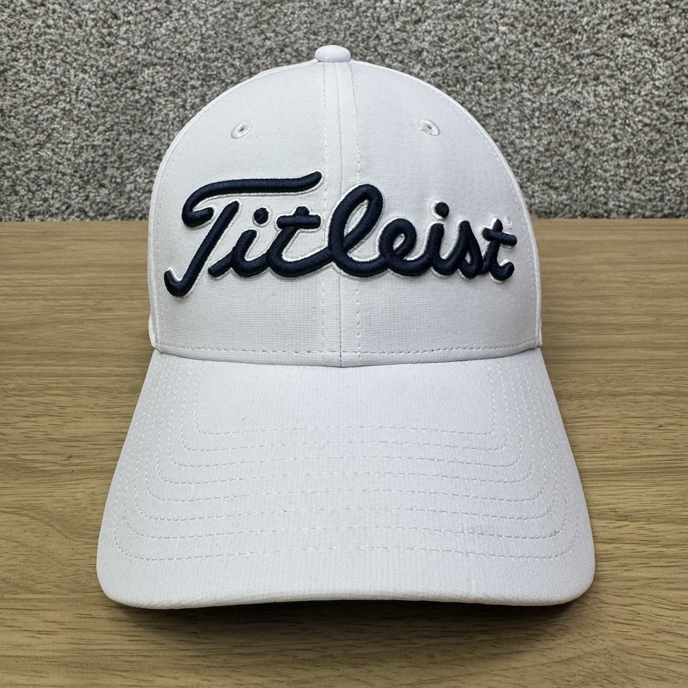 Titleist Hat Cap Strap Back 2025 PGA Quail Hollow Golf Tour Performance White